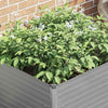 Graues Hochbeet Casandra 100x100x77cm (verzinkter Stahl)
