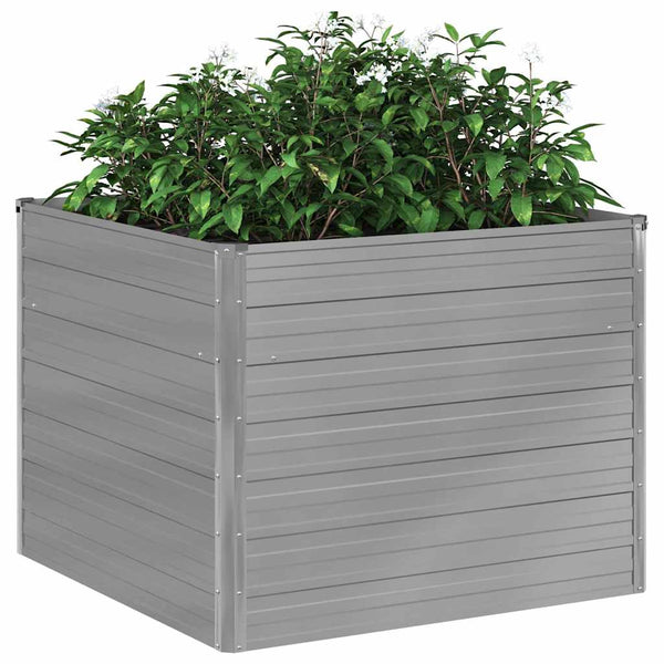 Graues Hochbeet Casandra 100x100x77cm (verzinkter Stahl)