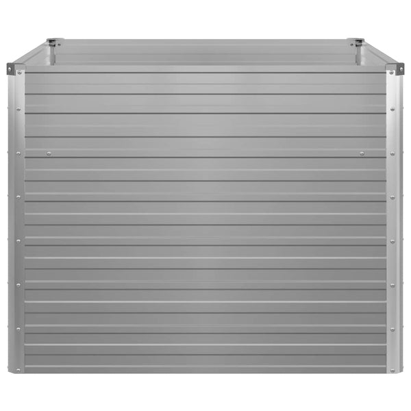 Graues Hochbeet Casandra 100x100x77cm (verzinkter Stahl)