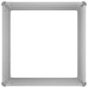 Graues Hochbeet Casandra 100x100x77cm (verzinkter Stahl)