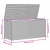 Braune Garten-Aufbewahrungsbox Gioga 120x50x60cm (Polyrattan)