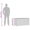 Braune Garten-Aufbewahrungsbox Gioga 120x50x60cm (Polyrattan)