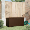 Braune Garten-Aufbewahrungsbox Gioga 120x50x60cm (Polyrattan)