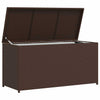 Braune Garten-Aufbewahrungsbox Gioga 120x50x60cm (Polyrattan)