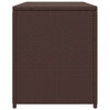 Braune Garten-Aufbewahrungsbox Gioga 120x50x60cm (Polyrattan)