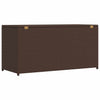 Braune Garten-Aufbewahrungsbox Gioga 120x50x60cm (Polyrattan)