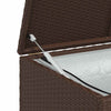 Braune Garten-Aufbewahrungsbox Gioga 120x50x60cm (Polyrattan)