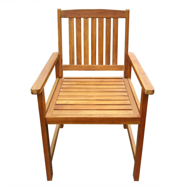 Braune Gartenstühle Birtu (2er-Set aus Akazienholz)