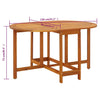 Gartentisch Laczi 130x90x72cm (Akazienholz)