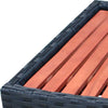 Schwarze Whirlpoolstufe Polyrattan Vuca 92x45x25cm