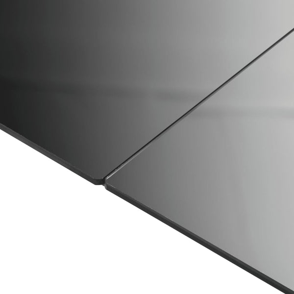 Musta puutarhapöytä Nihat 150x90x74cm (alumiini ja lasi)