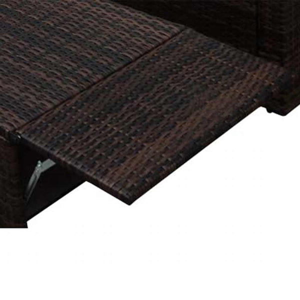 Braune Sirghe Gartenlounge (2-teilig, mit Kissen, Polyrattan)