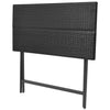 Schwarze klappbare Essgruppe Ioasif (7-teilig, Polyrattan)