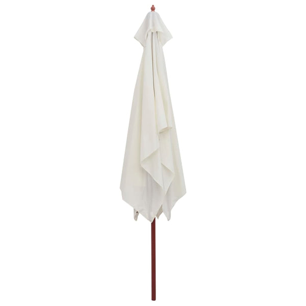 Sonnenschirm Fiti 200x300cm, cremefarben (Holzstange)