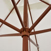 Sonnenschirm Fiti 200x300cm, cremefarben (Holzstange)