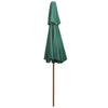 Grüner Sonnenschirm Roni 270x270cm (2-lagig, Holzstange)