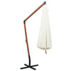 Weißer Sevia Ampelschirm 350cm (Holzgestell)