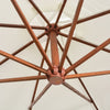 Weißer Sevia Ampelschirm 350cm (Holzgestell)