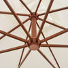 Weißer Hängeschirm Sevia 300x300cm (Holzstange)