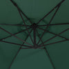 Grüner Hängesonnenschirm mit LED-Beleuchtung Ciobanca 300cm (Metallstange)