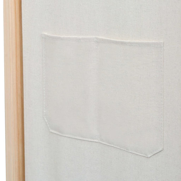 Cremefarbener Raumteiler Iren 120x170x4cm (3-teilig, Stoff)