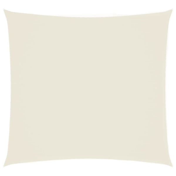Cremefarbener Sonnenschirmsegel Oxford-Gewebe quadratisch Wallington 2x2 m
