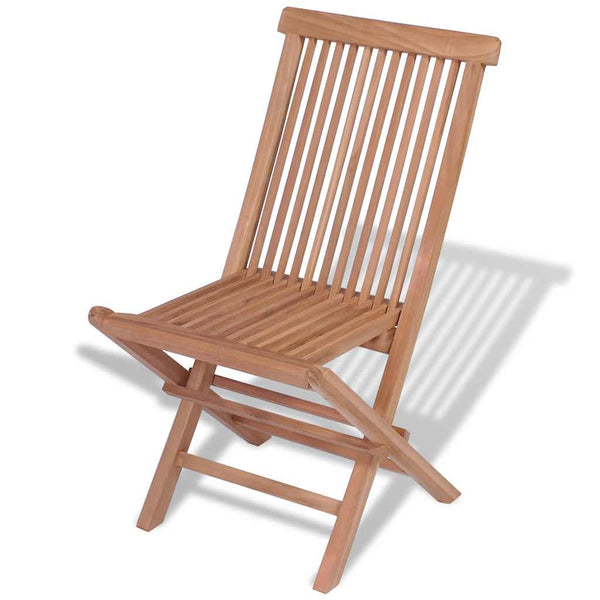 Klappbare Gartenstühle Sinclita (4 Stück Teak)