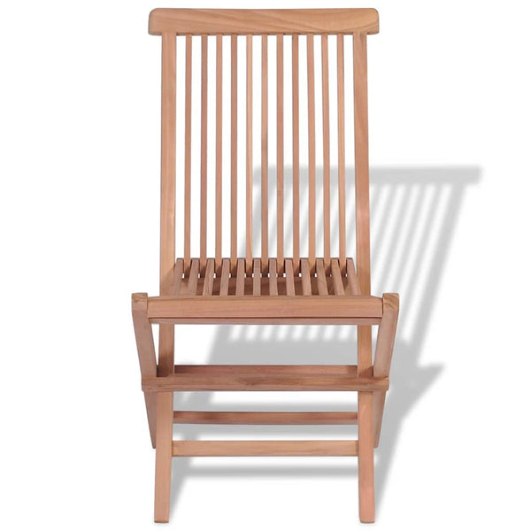 Klappbare Gartenstühle Sinclita (4 Stück Teak)