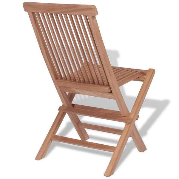 Klappbare Gartenstühle Sinclita (4 Stück Teak)
