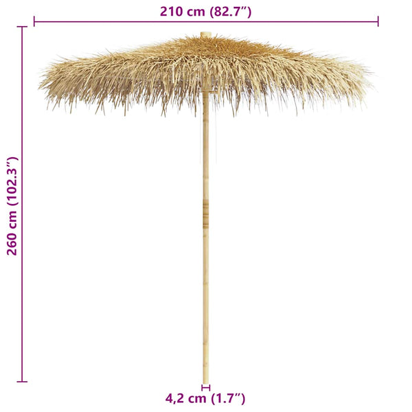 Sonnenschirm Bambus/Bananenblätter Jirayr 210cm
