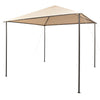 Beiger Pavillon/Party-Zelt Omirbec 3x3 (Stahl)