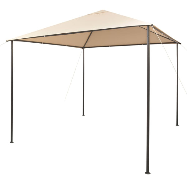 Beiger Pavillon/Party-Zelt Omirbec 3x3 (Stahl)