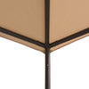 Beiger Pavillon/Party-Zelt Omirbec 3x3 (Stahl)