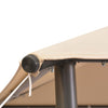Beiger Pavillon/Party-Zelt Omirbec 3x3 (Stahl)