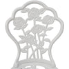 Weiße Bistrostühle Axsinia (2 Stück aus Aluminiumguss)