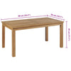 Couchtisch Burz 90x50x45cm (Teak)