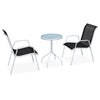 Schwarzes Bistro-Set Liliane (3-teilig, Stahl)