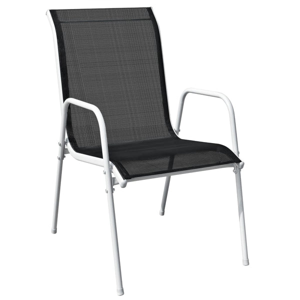 Schwarzes Bistro-Set Liliane (3-teilig, Stahl)