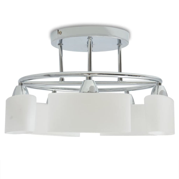 Deckenleuchte Nayely mit ovalen Schirmen (für 5 E14 Leuchtmittel à 200 W)