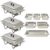 3-teiliges Chafing Dish Set Ervinke (Edelstahl)