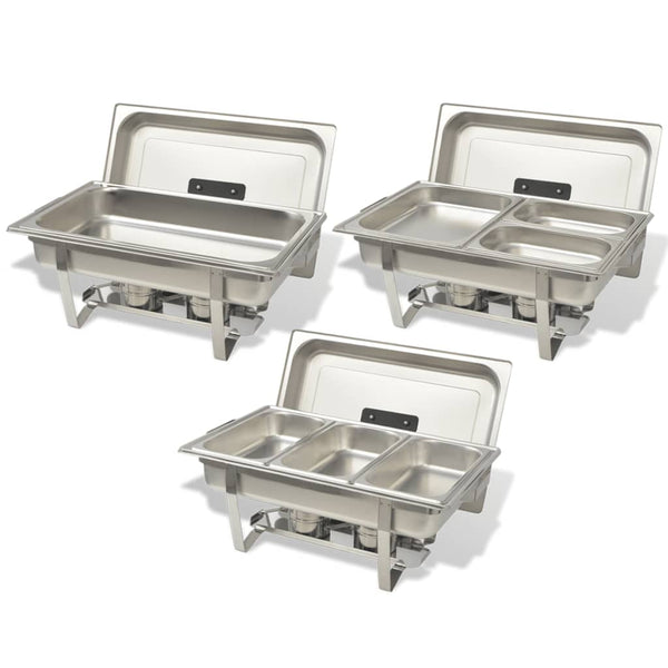 3-teiliges Chafing Dish Set Ervinke (Edelstahl)