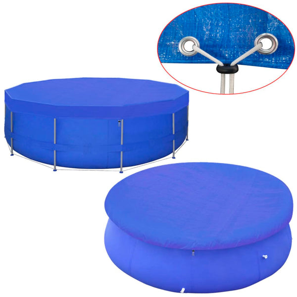 Schwimmbadabdeckung Iaraclia PE Rund 540cm 90 g/m²