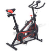 Heimtrainer mit Pulsmessgeräten schwarz und rot