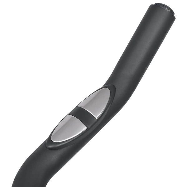 Heimtrainer mit Pulsmessgeräten schwarz und rot
