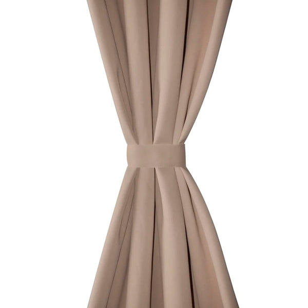 Cremefarbene Verdunkelungsvorhänge mit Ösen, Ianorica 135x175cm (2 Stück)
