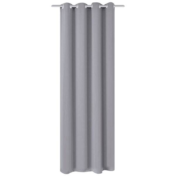 Grauer Verdunkelungsvorhang mit Ösen Ianorica 270x245cm