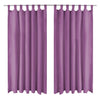 Violette Mikrosatin-Vorhänge mit Ösen Capsuna 140x225cm (2 Stück)