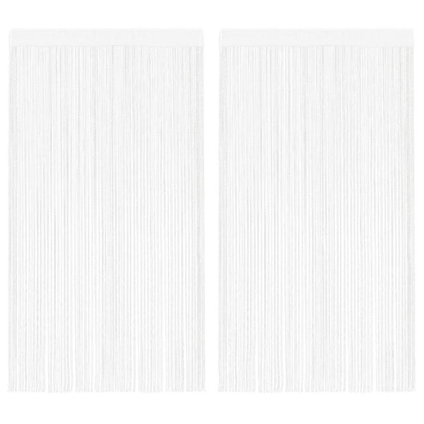 Weiße Fadenvorhänge Norwood 140x250cm (2 St.)
