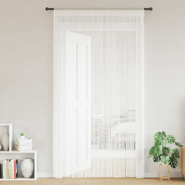 Weiße Fadenvorhänge Norwood 140x250cm (2 St.)