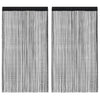 Schwarzer Fadenvorhang Norwood 100x250cm (2 St.)